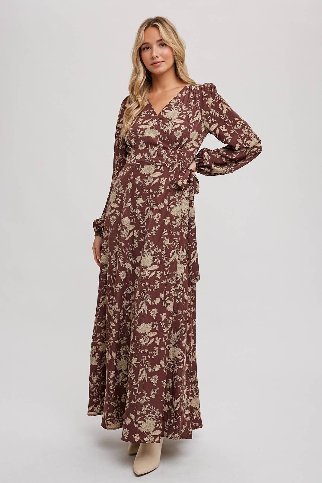 Fall Floral Maxi Dress