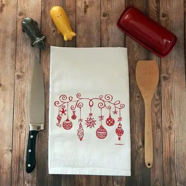 Handmade Holiday Tea Towels - Several Designs