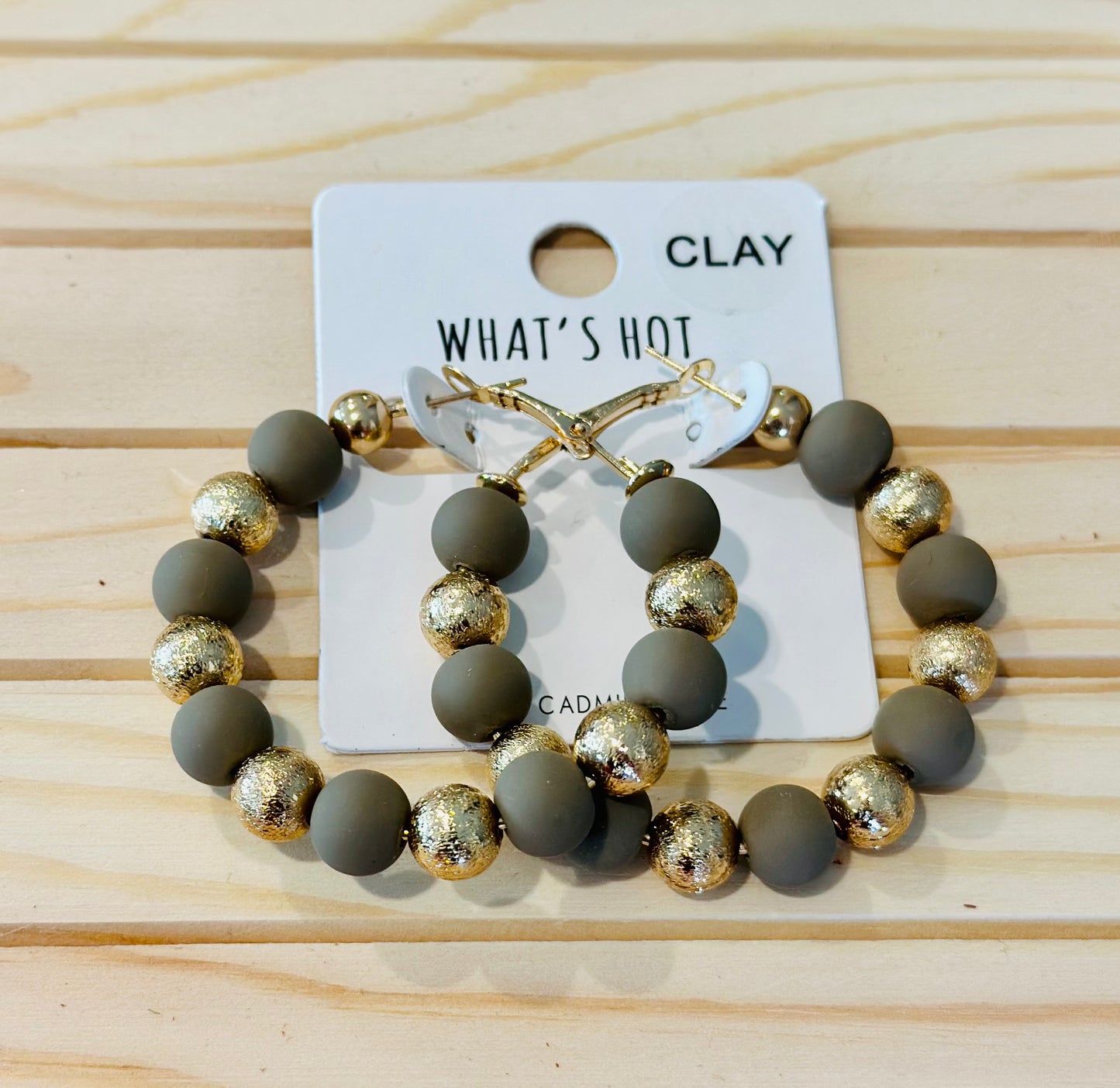 Clay Hoop Earrings - Three Styles