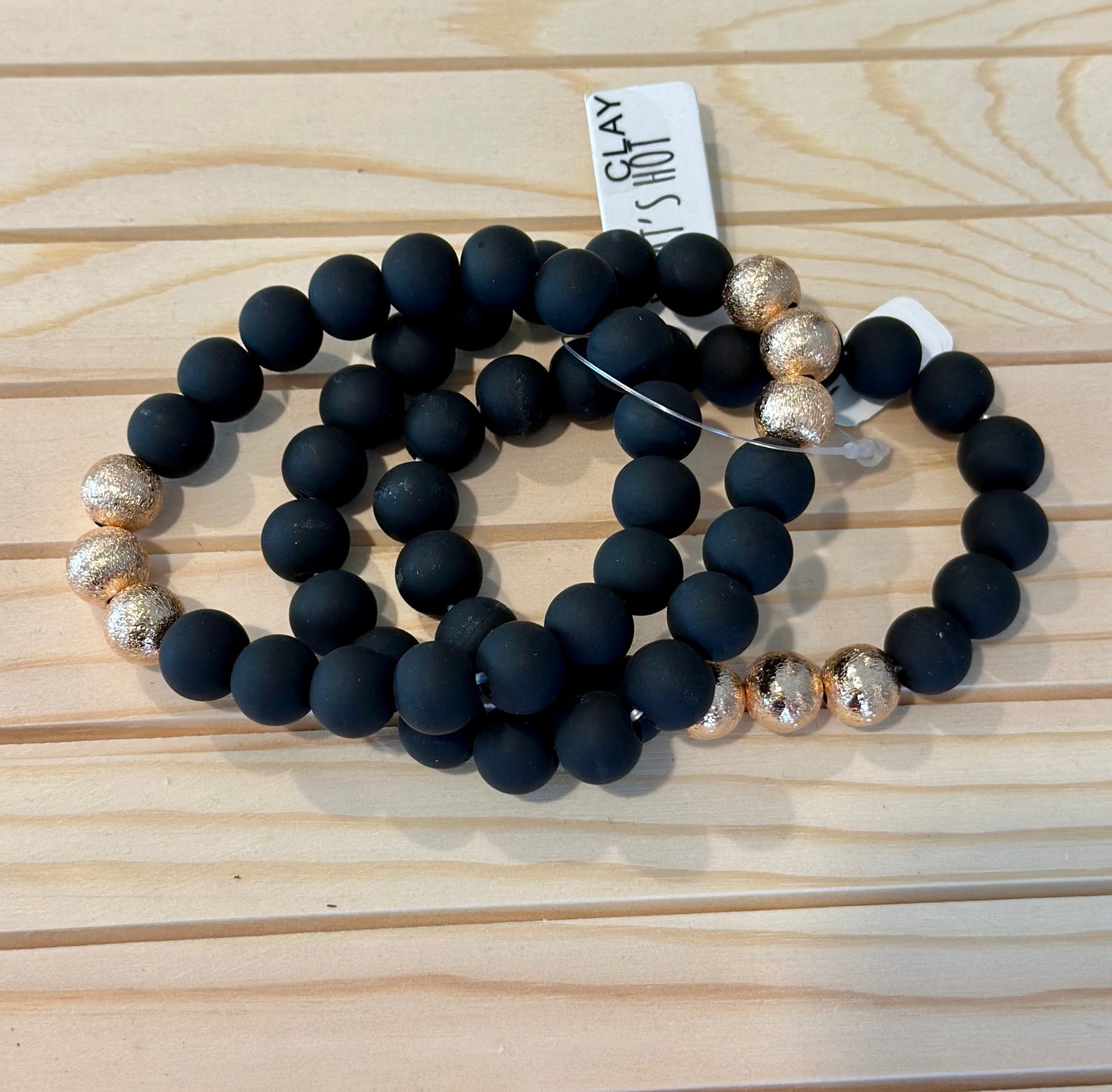 Clay Beaded Bracelets - Three Colors