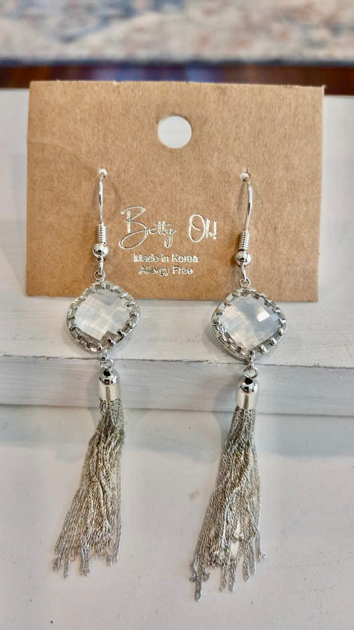 Crystal Tassle Earrings