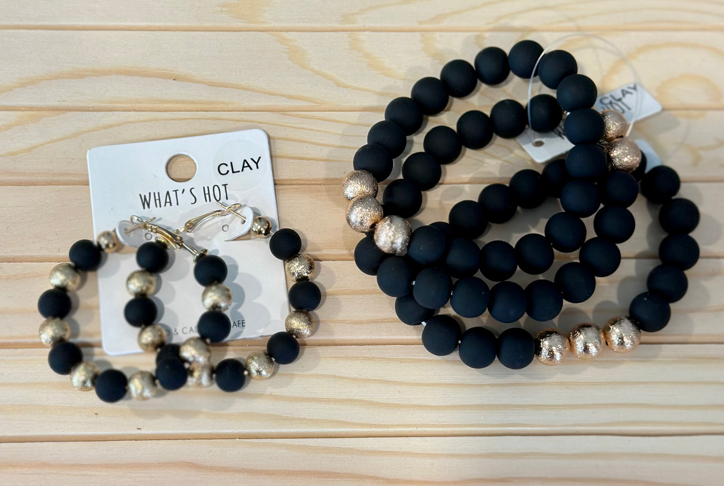 Clay Beaded Bracelets - Three Colors