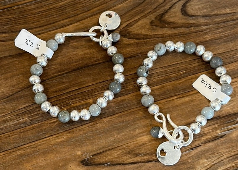Silver and Stone Bracelet