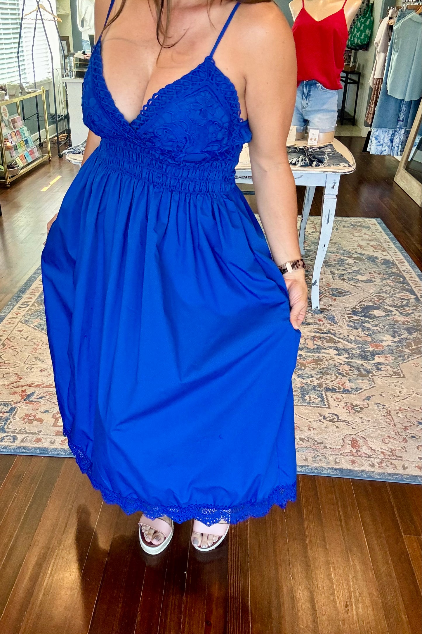 Royal Blue Maxi Dress