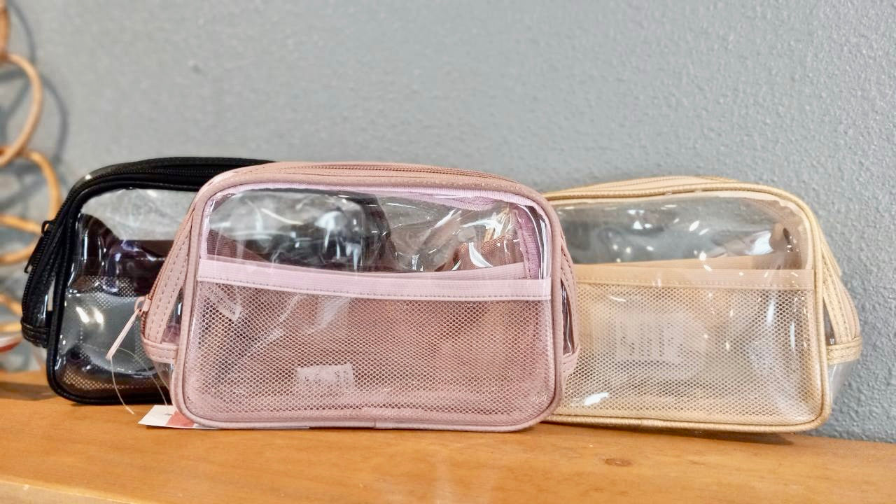 Raya Mini Clear Fanny Pack - Pink/Gold/Black - Back in Stock!