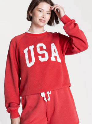 Red USA Sweatshirt