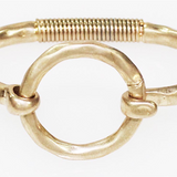 Silver Circle Hinged Bracelet