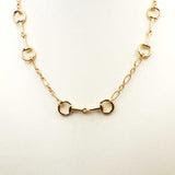 Horse Bit Gold Necklace
