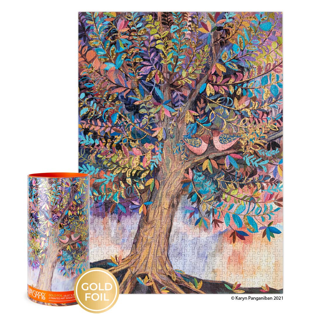 Illumination Tree Gold Foil | 1000 Piece Jigsaw Puzzle