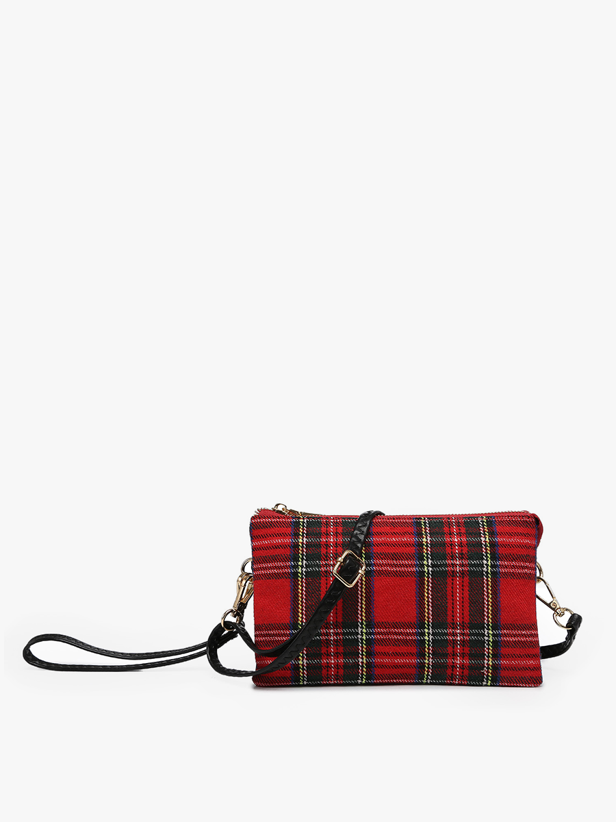 Riley Plaid Crossbody/Wristlet