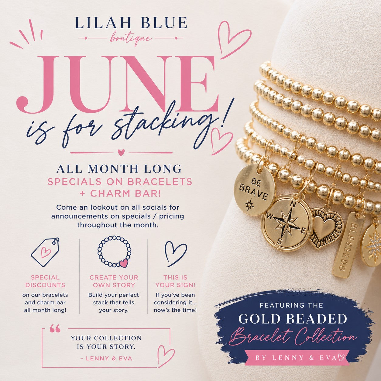 Buy 1 Bracelet/Necklace - Get 1 Charm Free    USE Code: CHARM