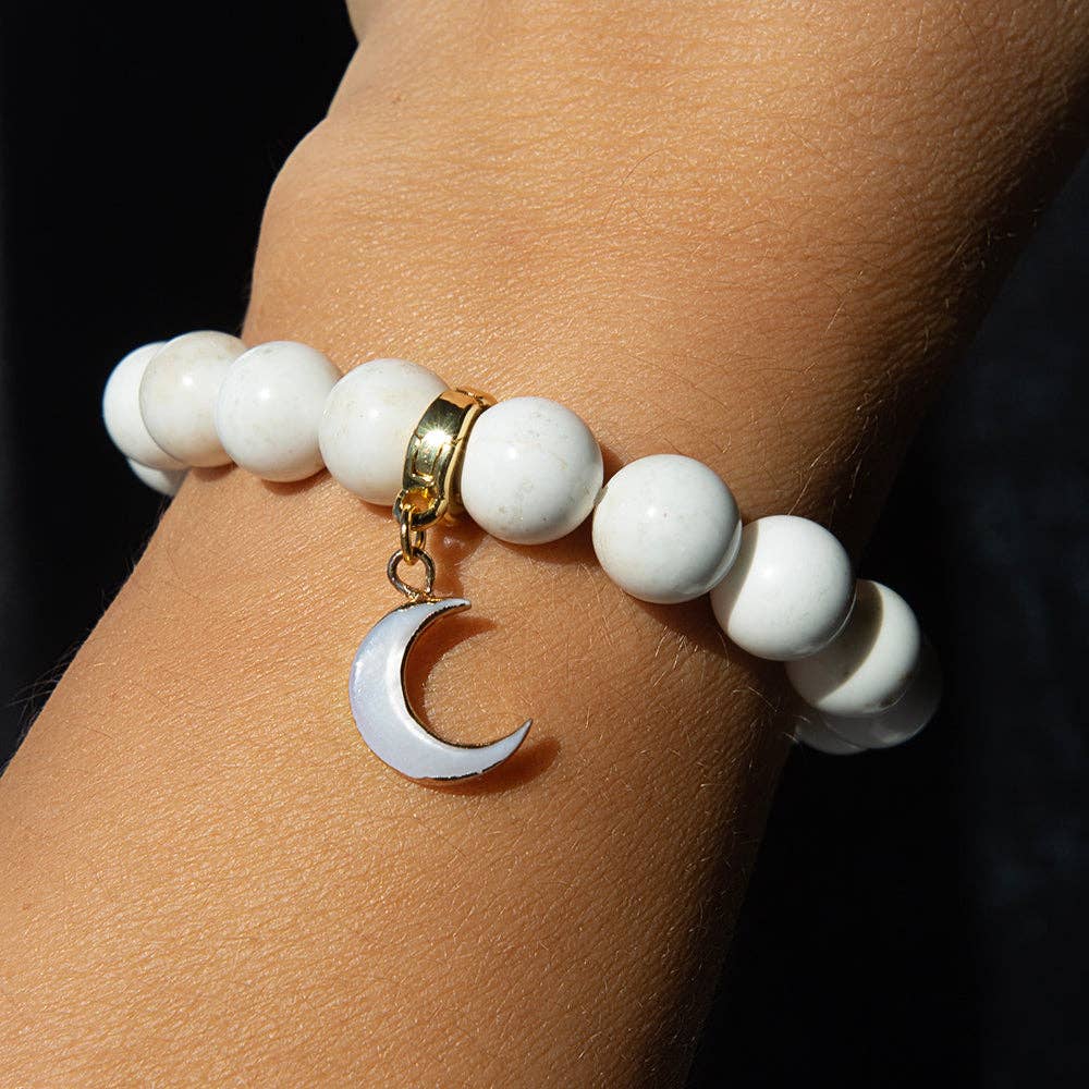 Moon Charm, Mother of Pearl, Charm Bar