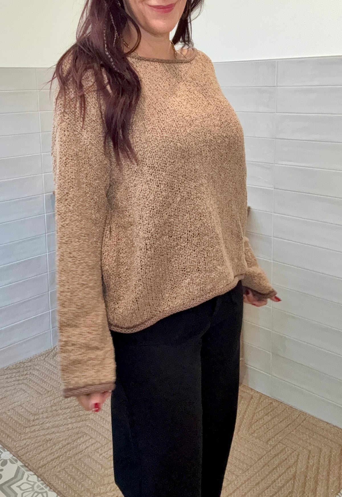 Light Mocha Knit Sweater