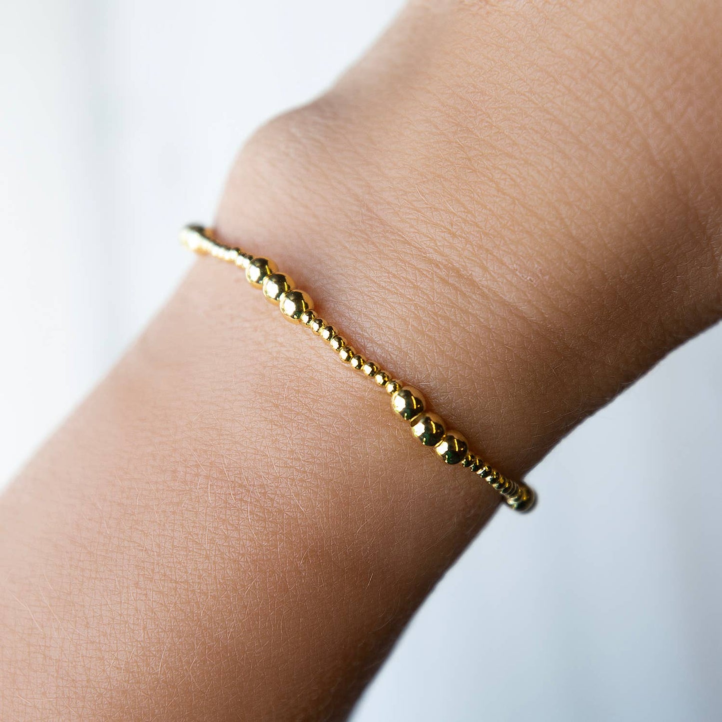 Gold Beaded Bracelet Collection