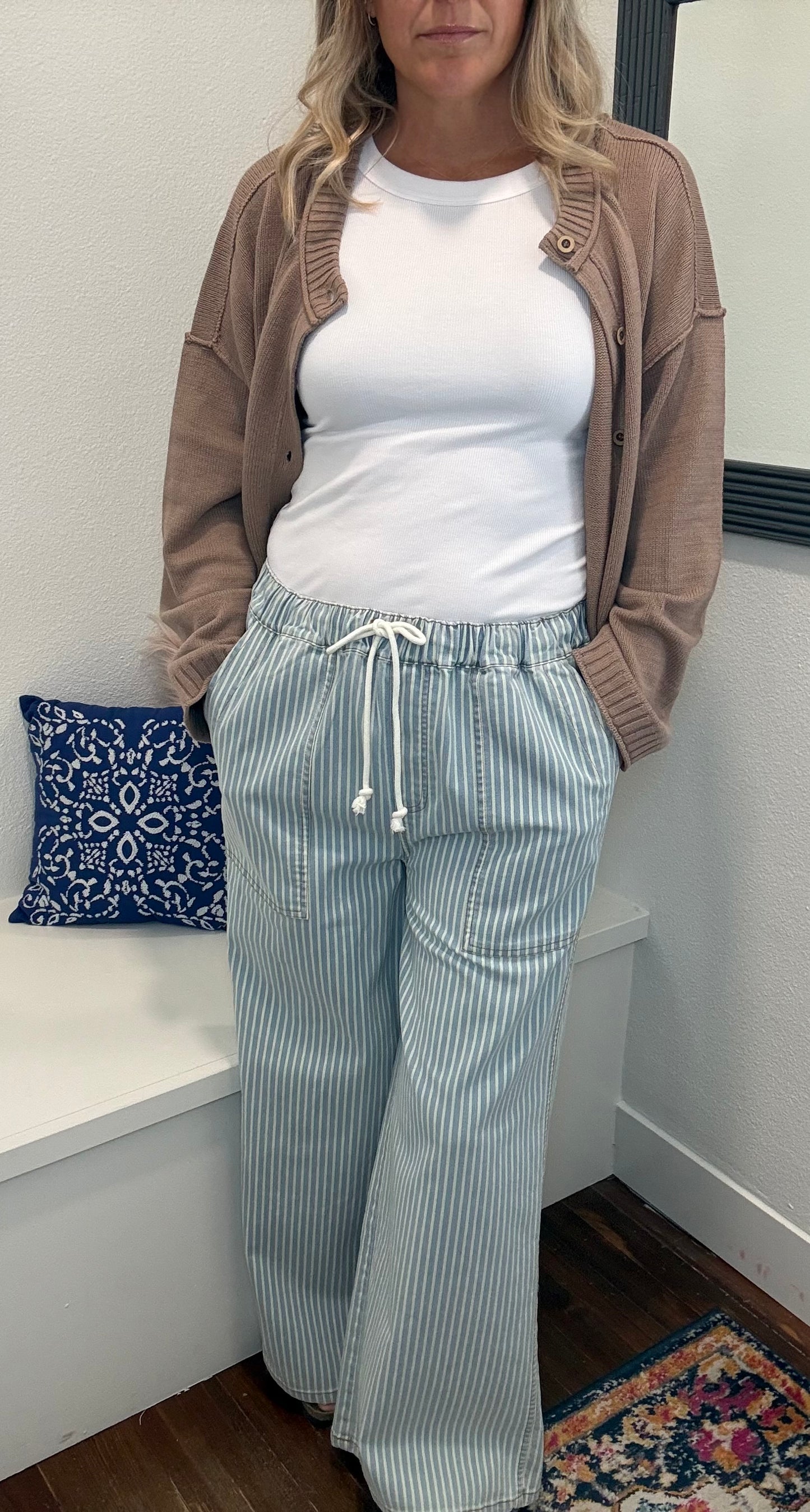 Striped Wide Leg Pants