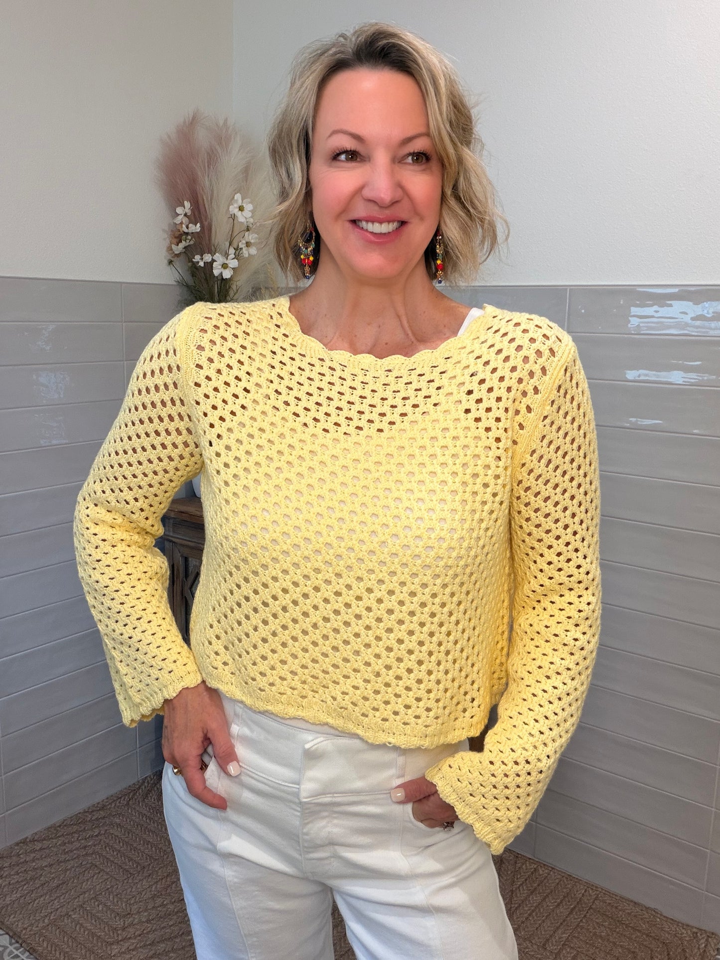Butter Crochet Knit Sweater