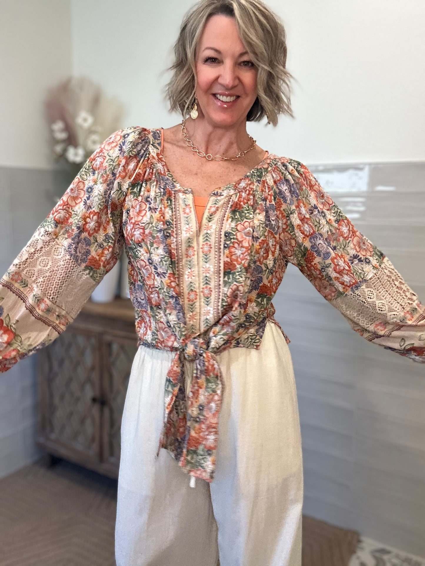 Sand Crochet Blouse