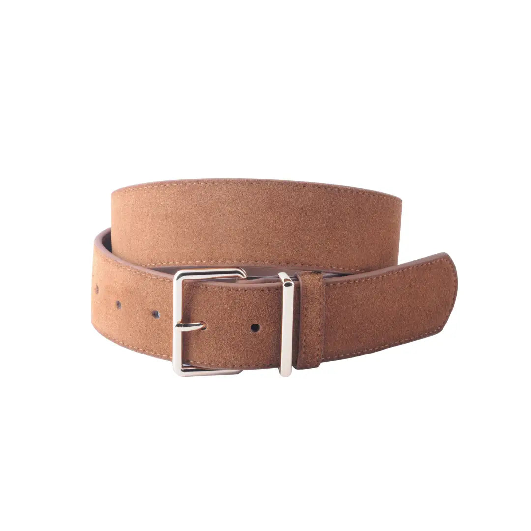 Essential Suede Belt - Almond