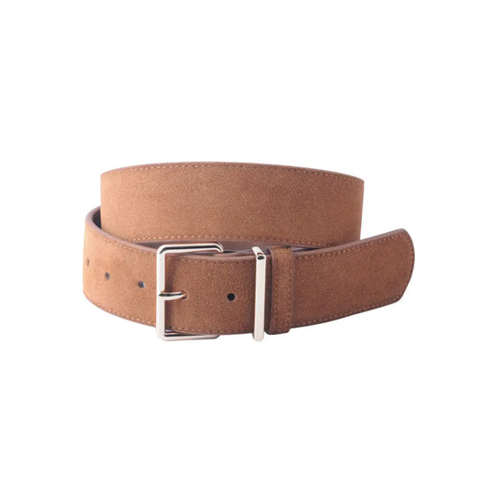Essential Suede Belt - Almond