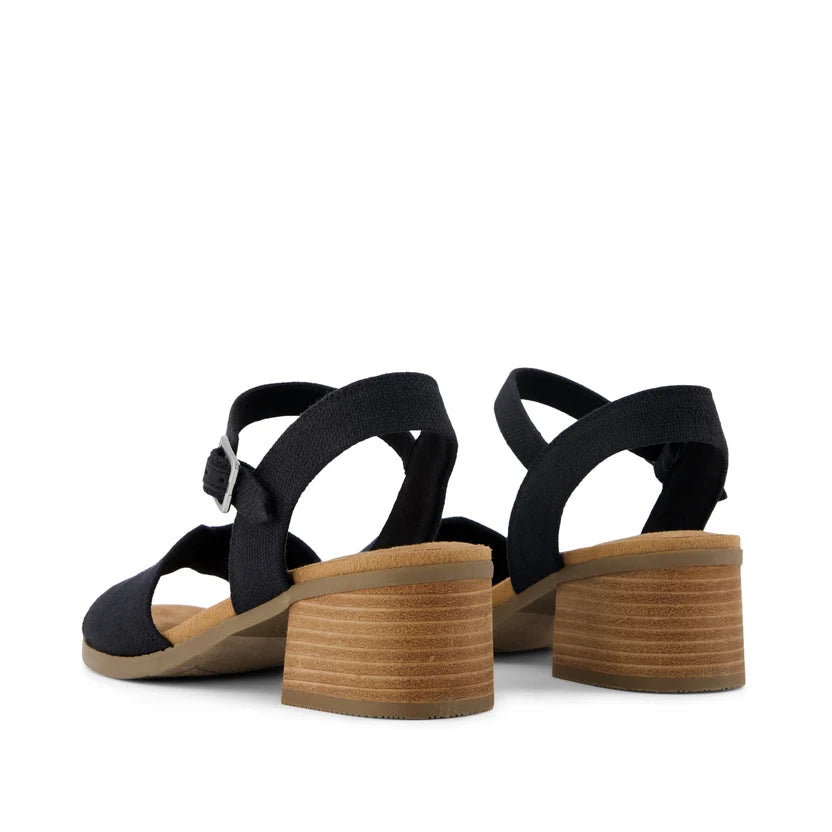 Eloise Sandal - Black Woven