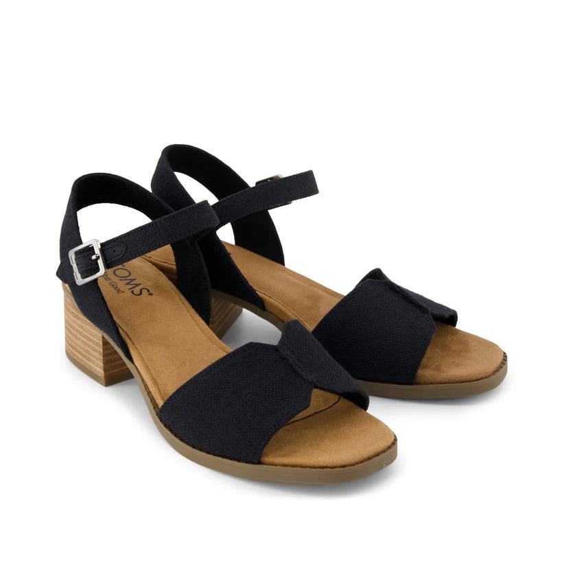 Eloise Sandal - Black Woven