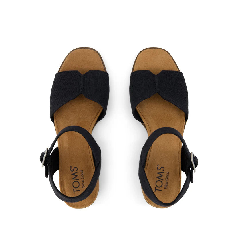 Eloise Sandal - Black Woven