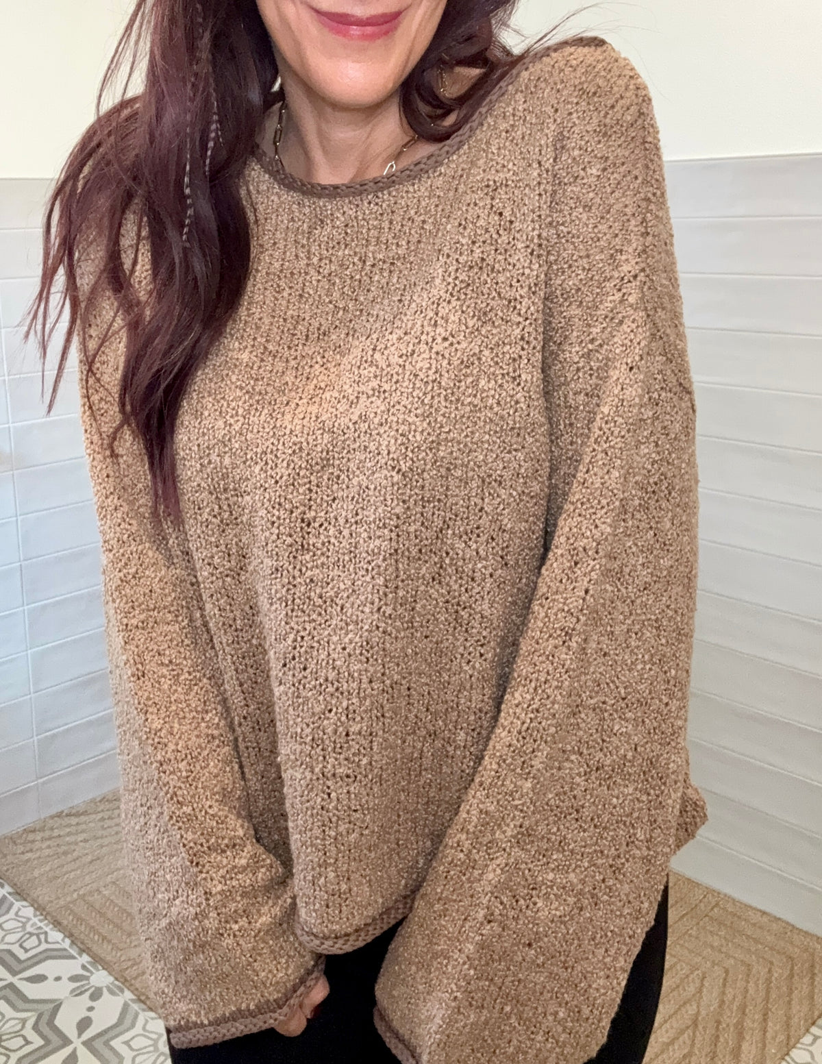 Light Mocha Knit Sweater