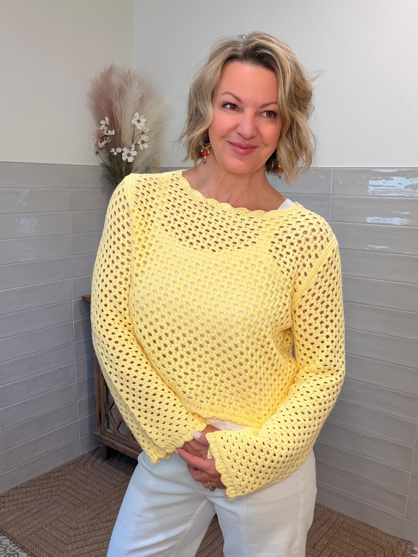 Butter Crochet Knit Sweater
