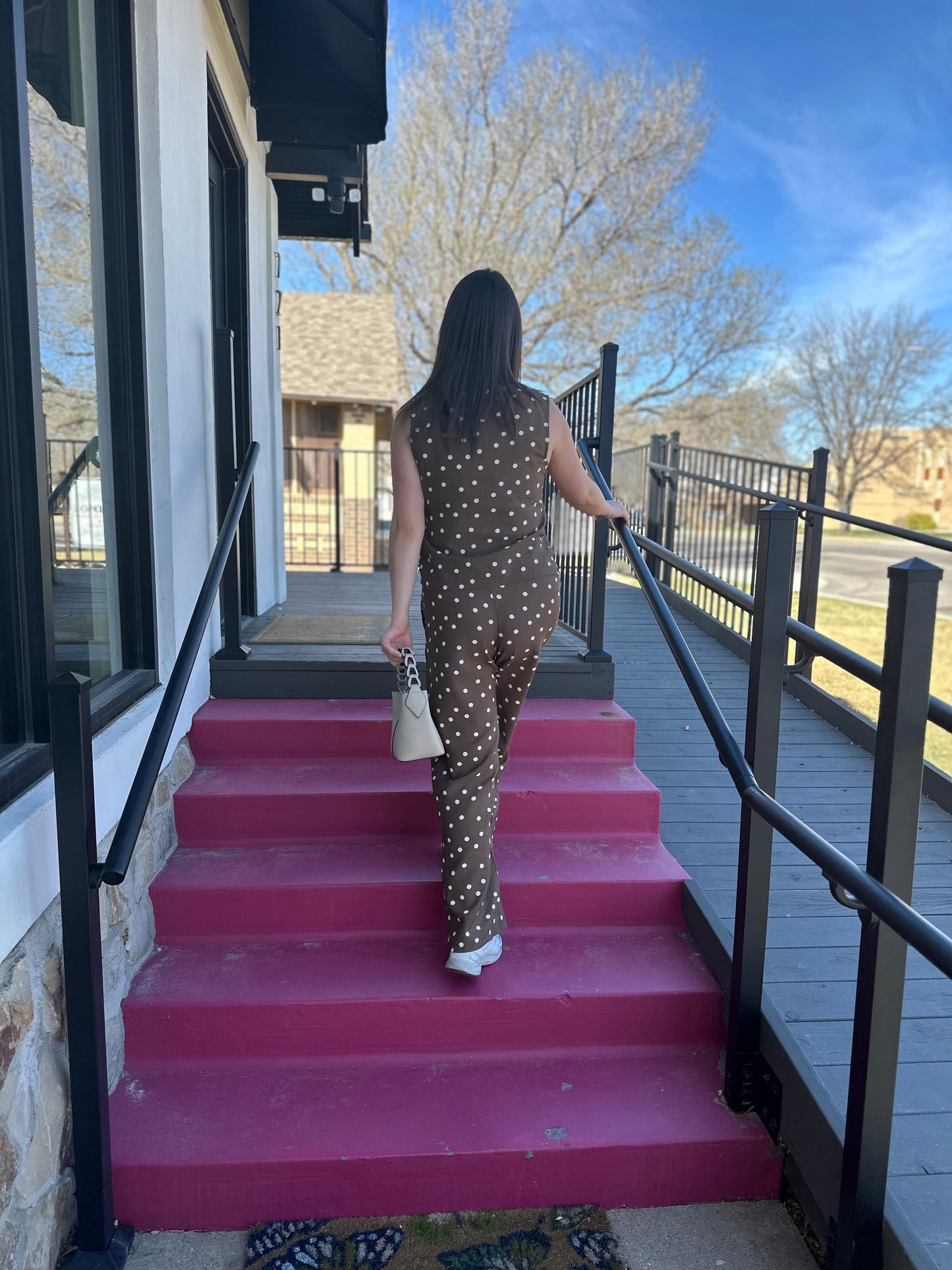 Brown Polka Dot Pants