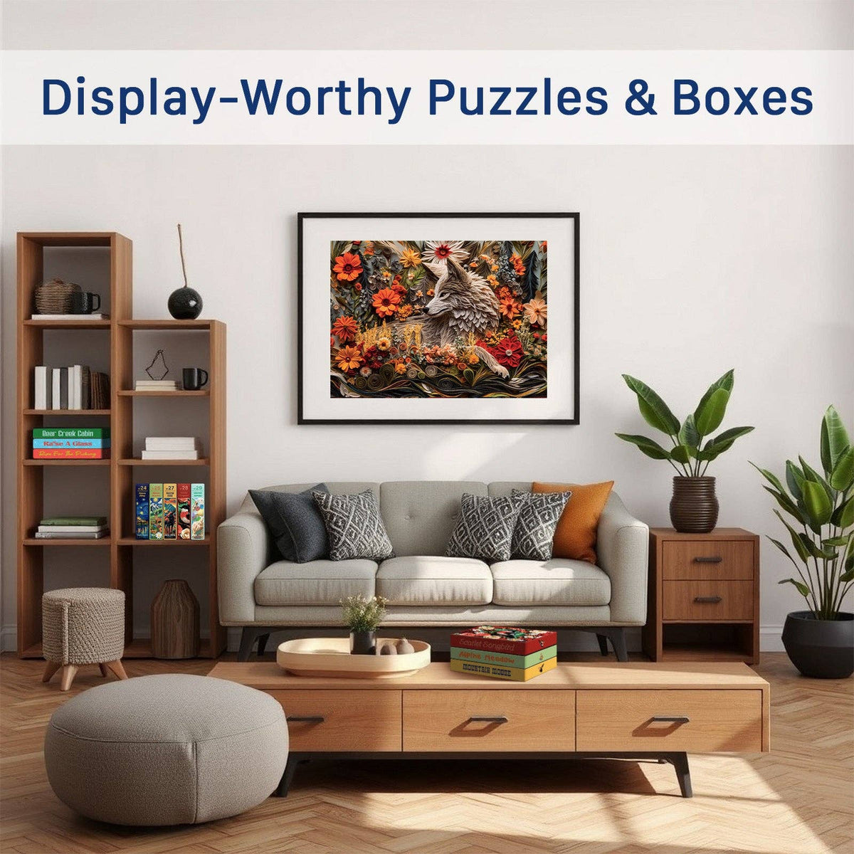 Wildflower Wolf Puzzle - 500 Piece