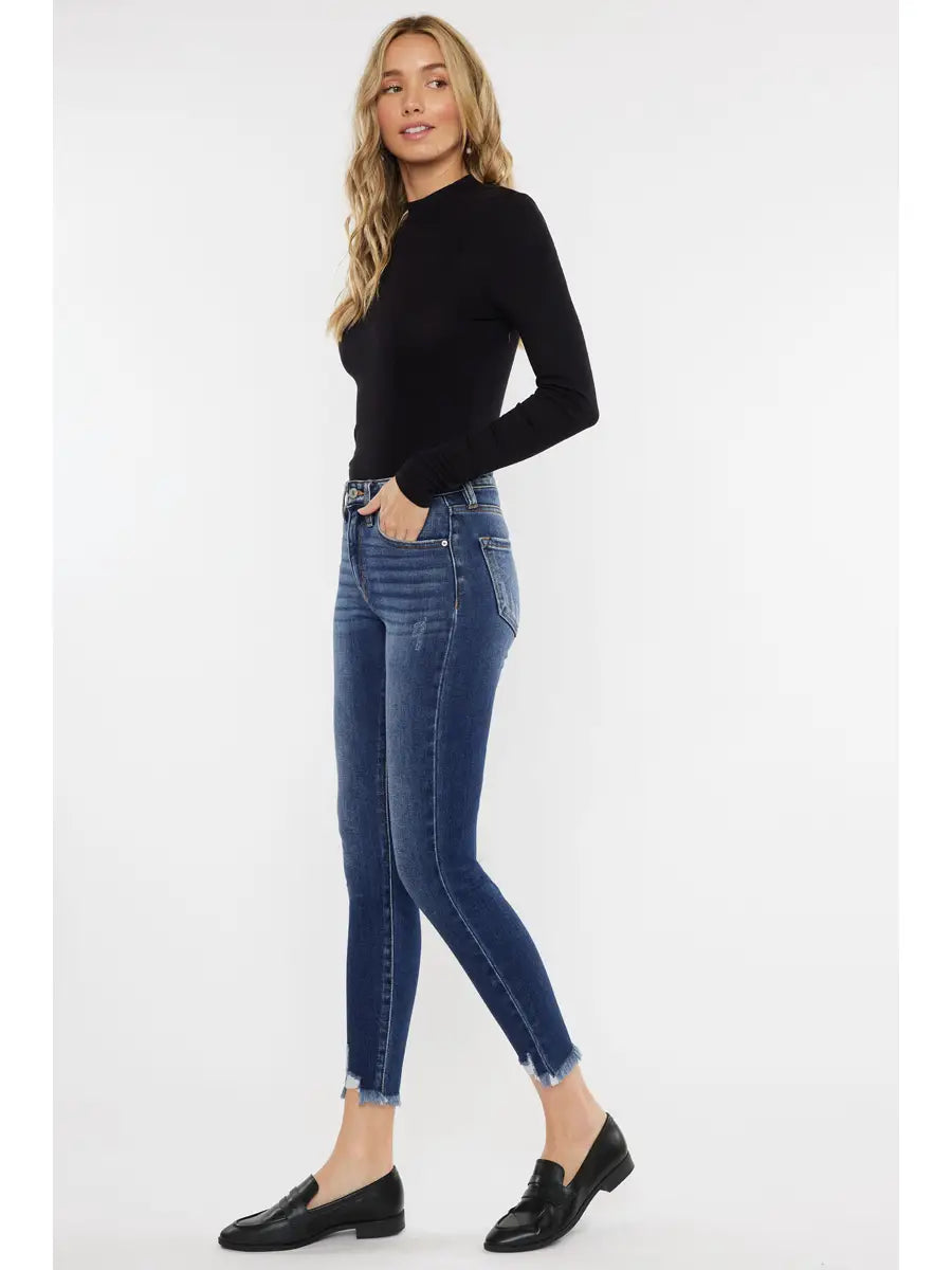 Leo High Rise Ankle Jeans