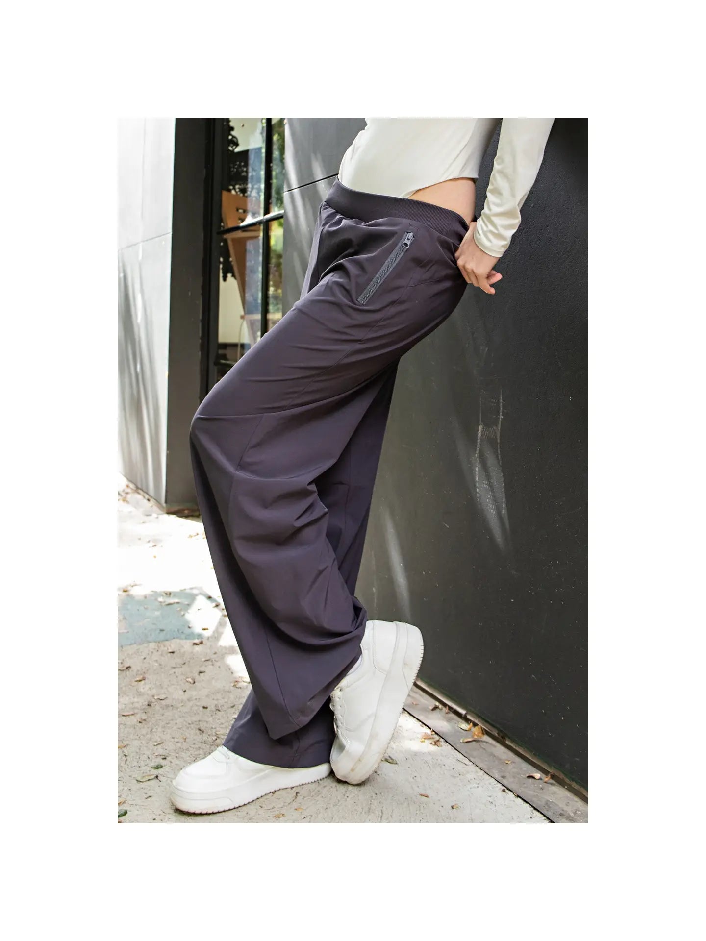 Stretch Woven Straight Pants