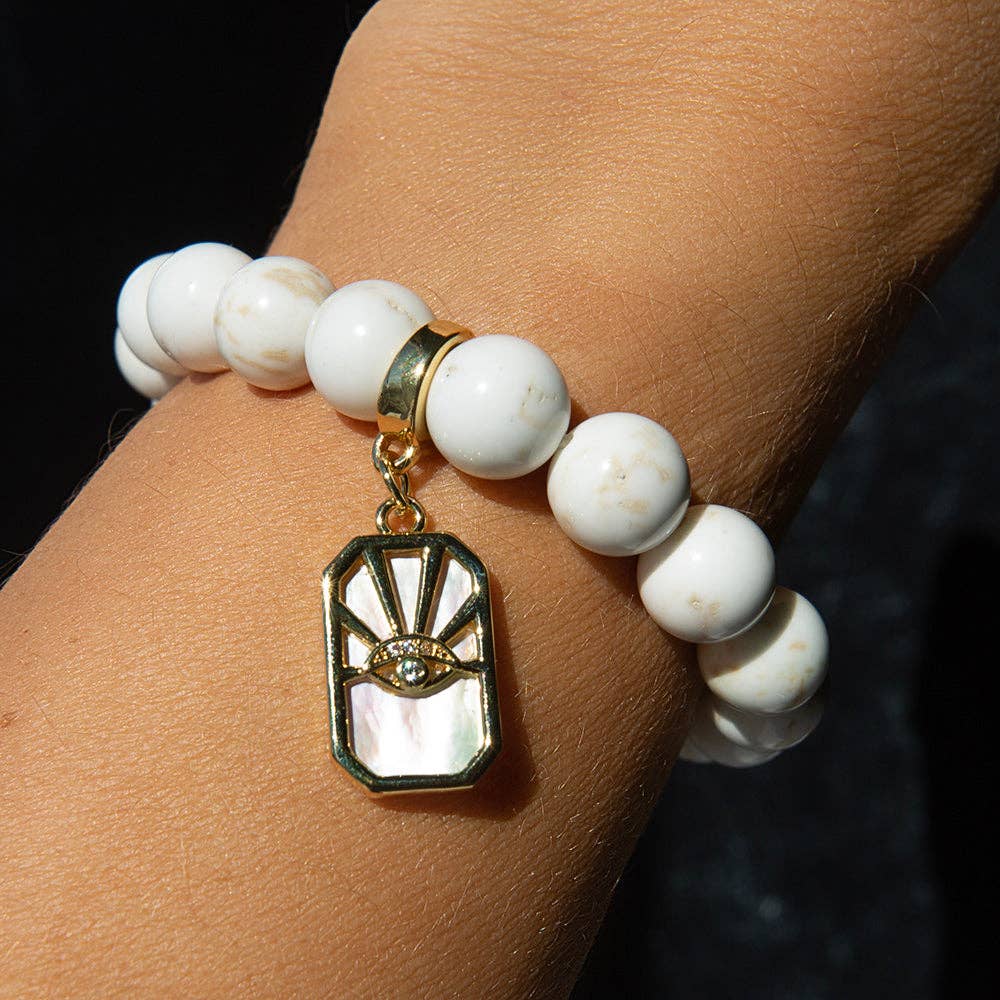 Eye Charm, Mother of Pearl, Charm Bar