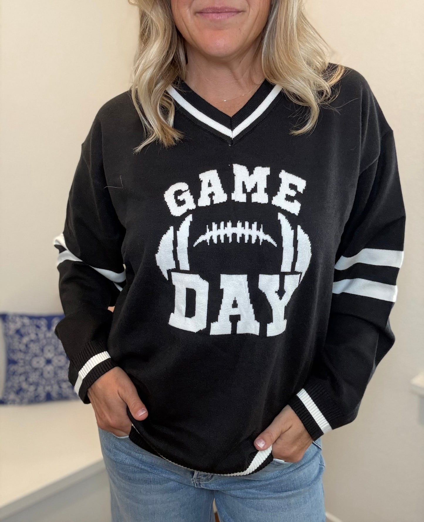 Game Day Football Sweatshirt - Navy