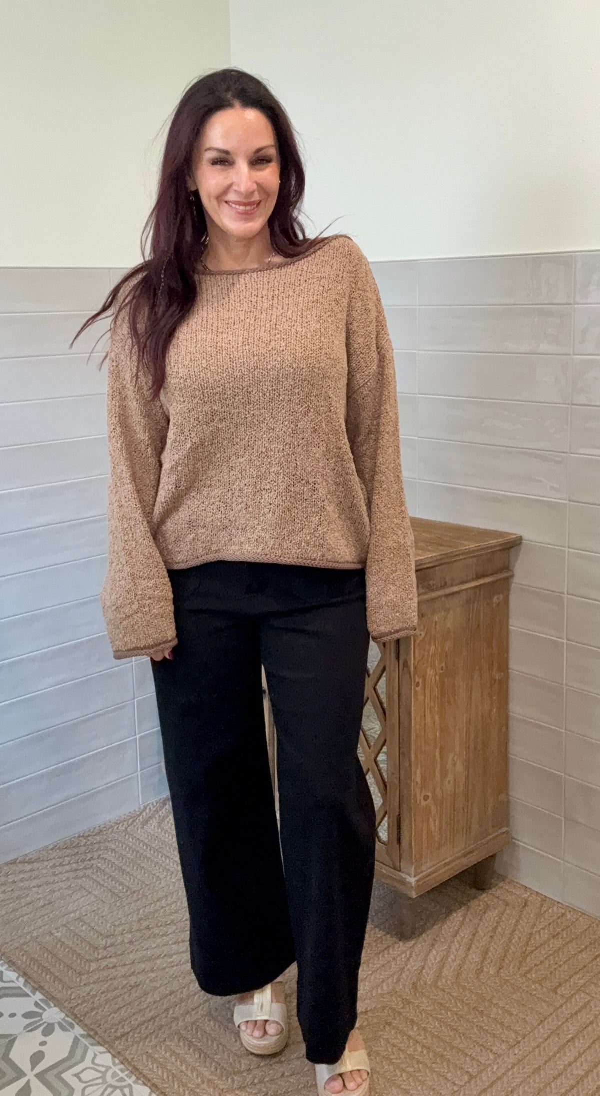 Light Mocha Knit Sweater