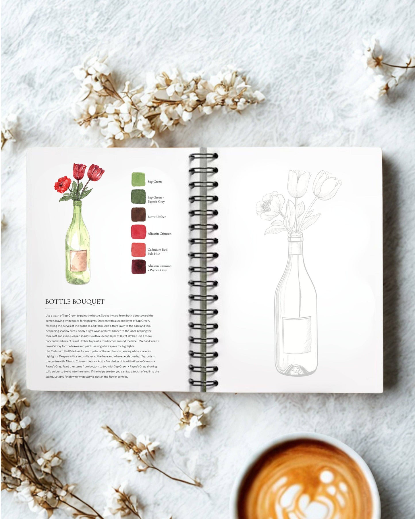 Pretty Pots Watercolor Workbook