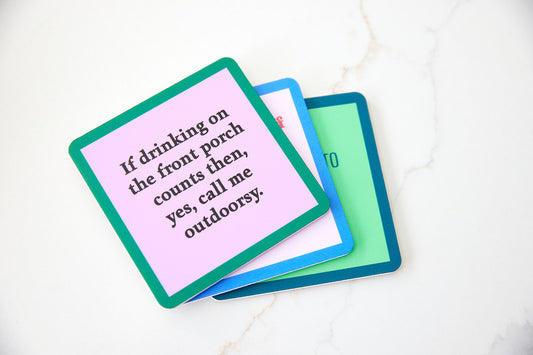 Hilarious - Drinks on Me Coasters Collection