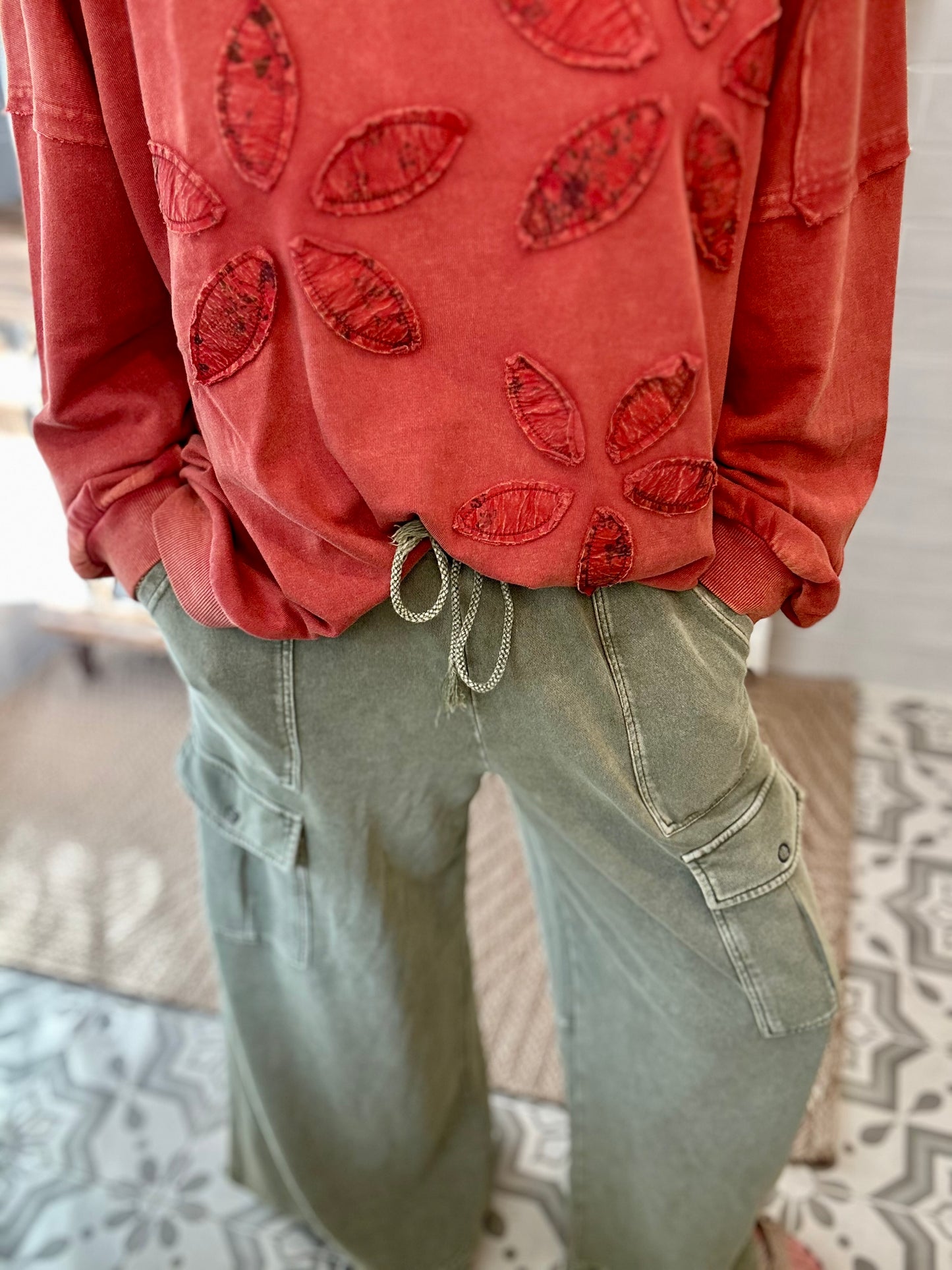 Washed Cargo Pants