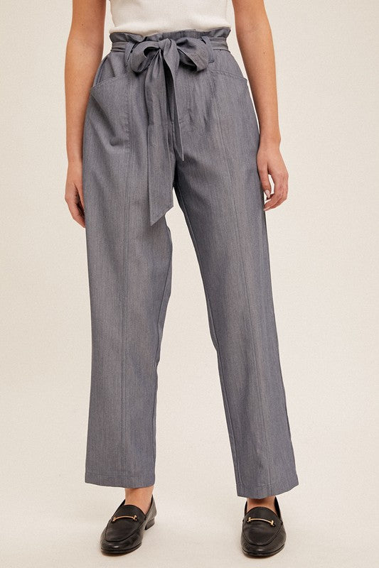 Tapered Wide Leg Pants - Small