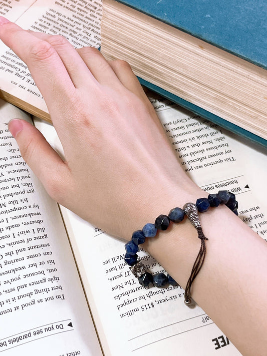 Lapis Mala Beads Bracelet - SF