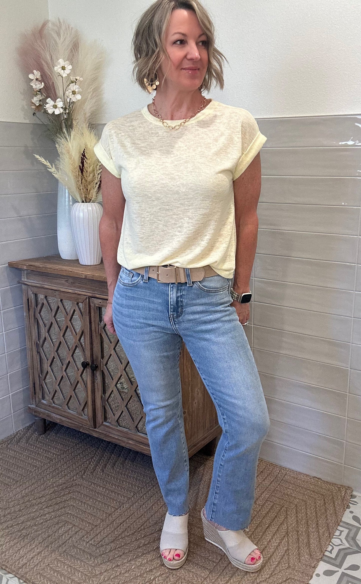 High Rise Kick Flare Jeans