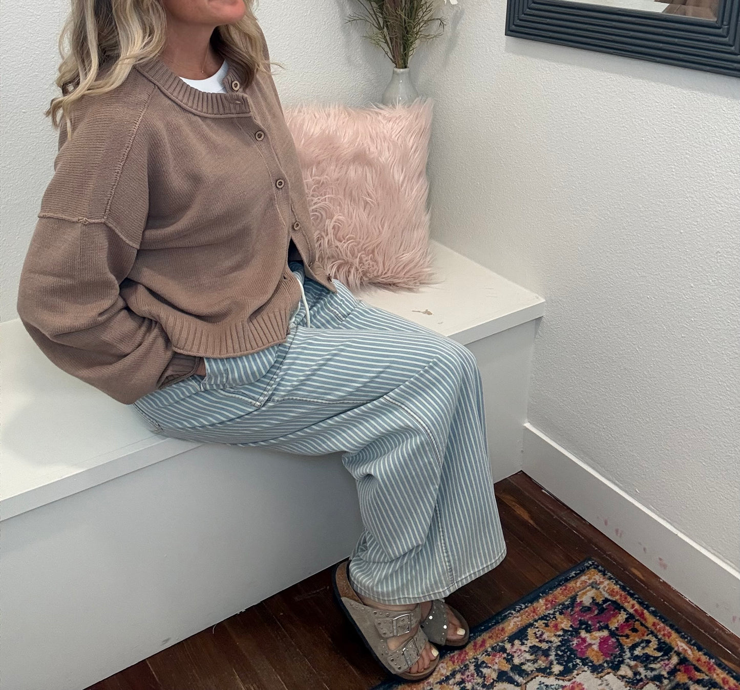 Striped Wide Leg Pants