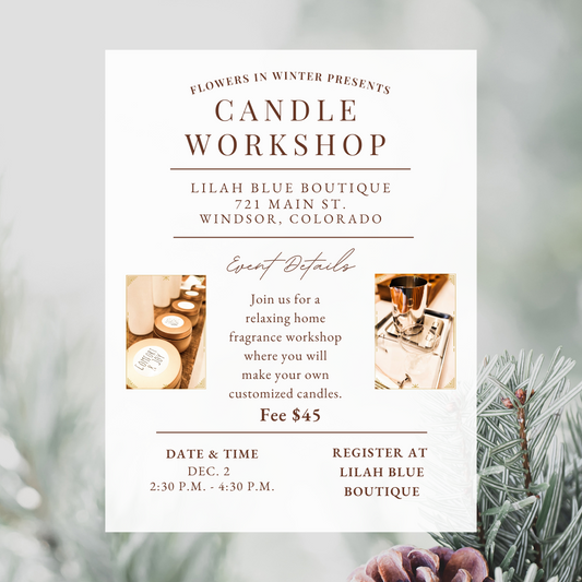 Holiday Candle Workshop - December 2nd