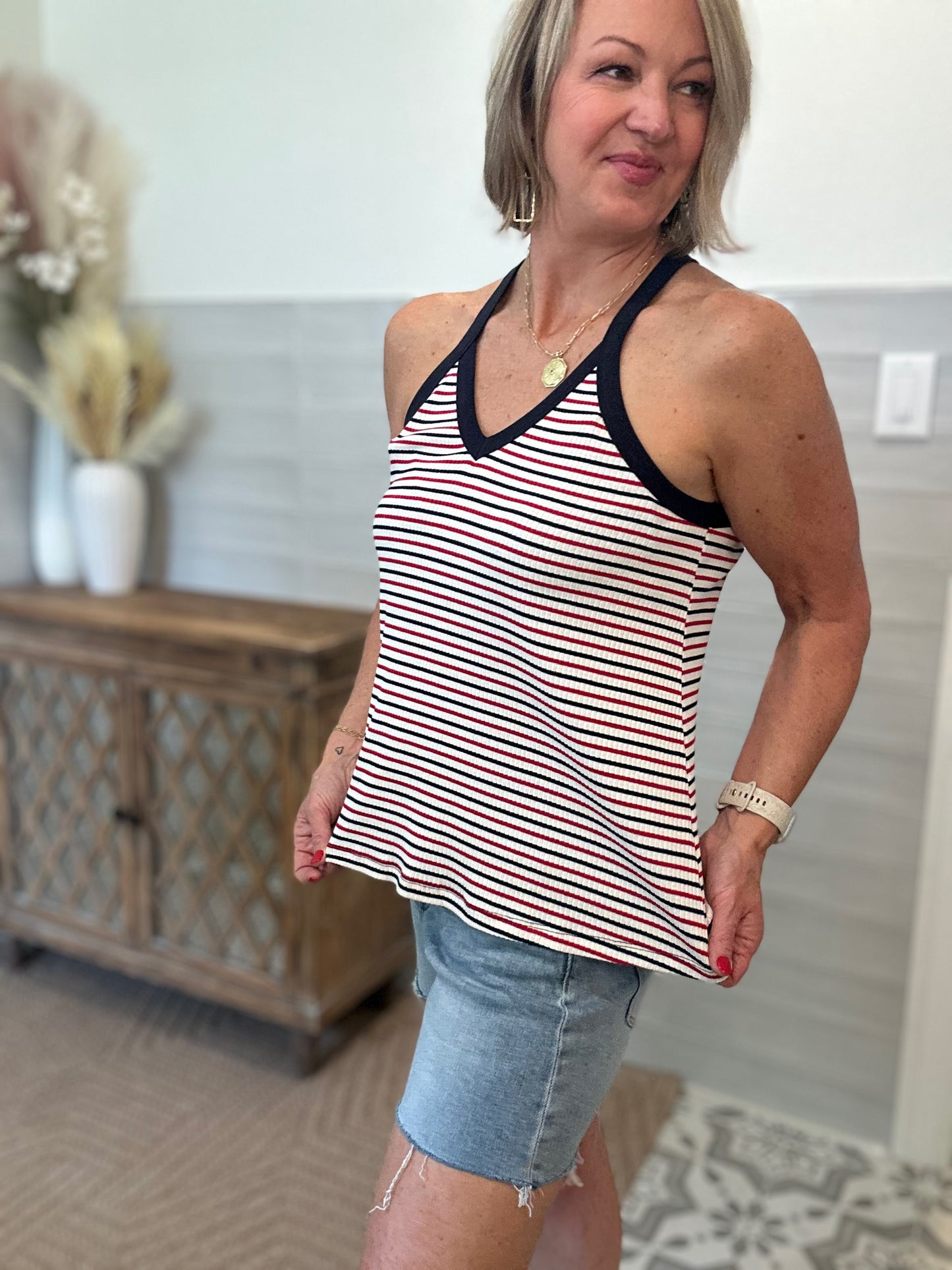 Multi Striped Tank Top