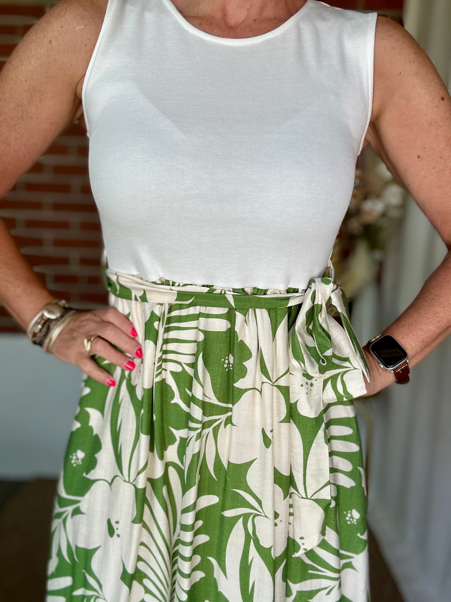 Combo Floral Maxi Dress