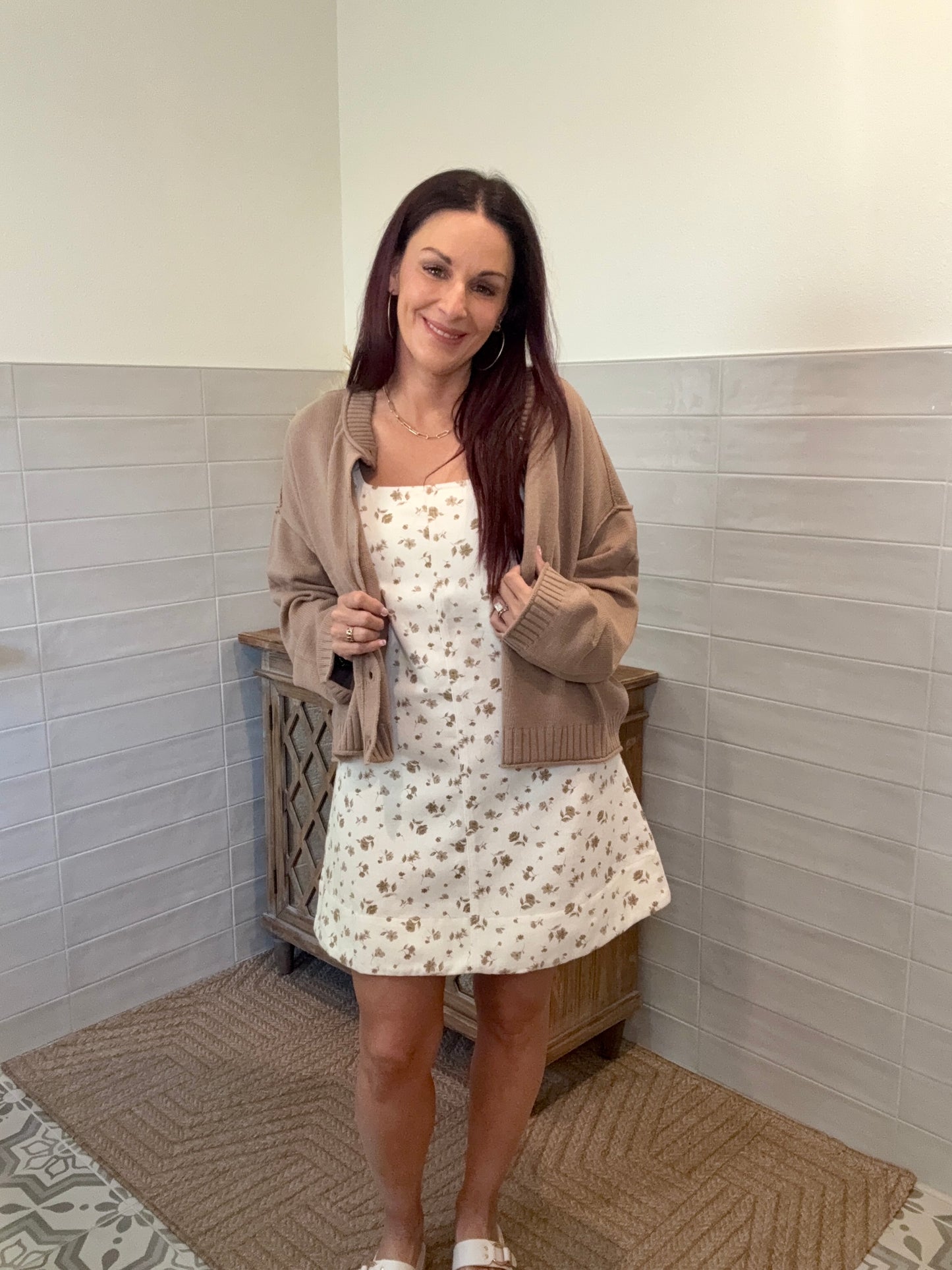 Oatmeal Denim Mini Dress