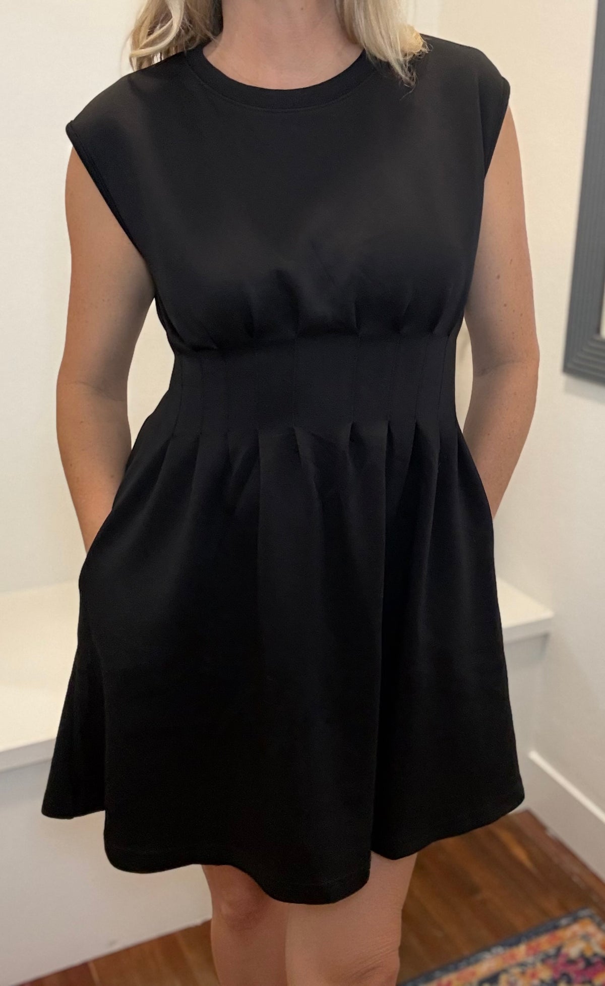 Black Pintuck Dress