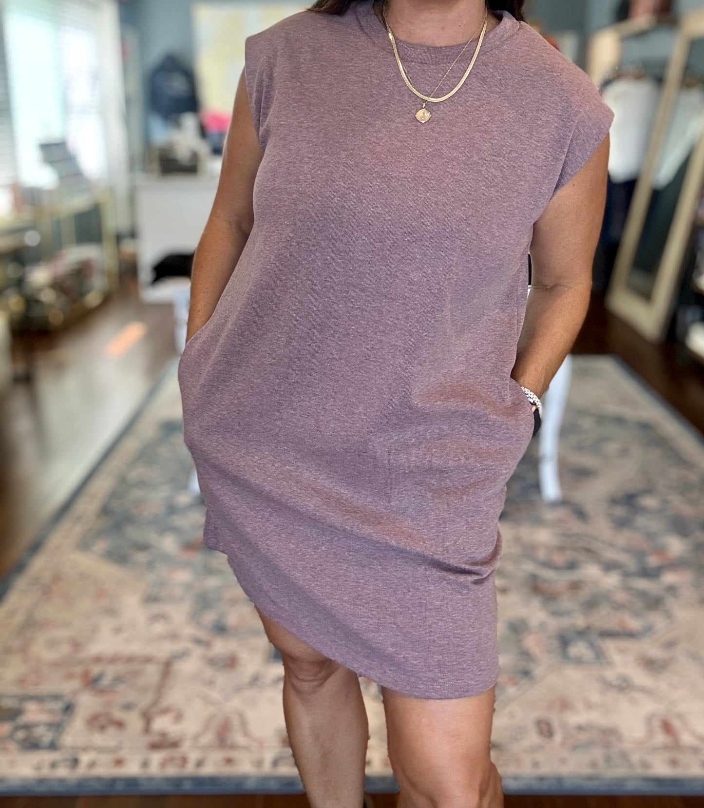 Plum Bean Shift Dress