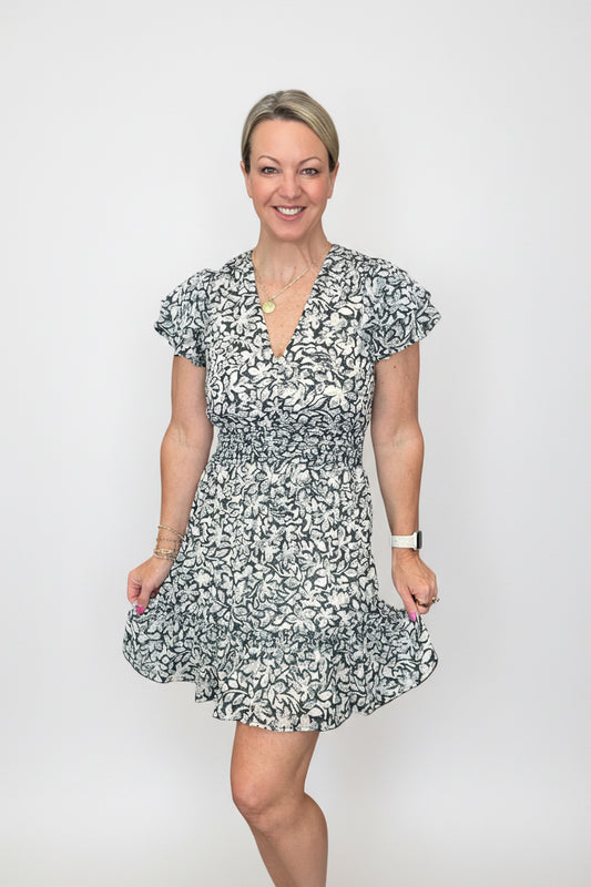 Floral Chiffon Dress