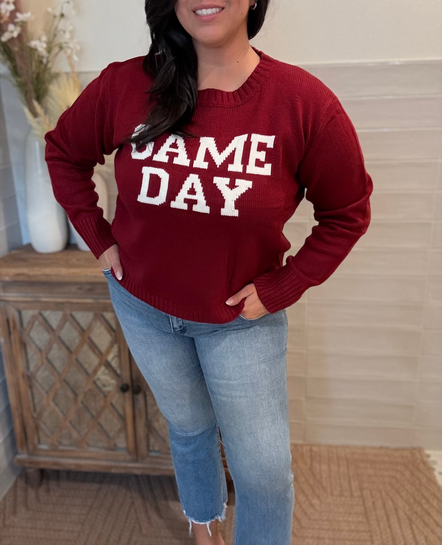 Maroon Game Day Sweater